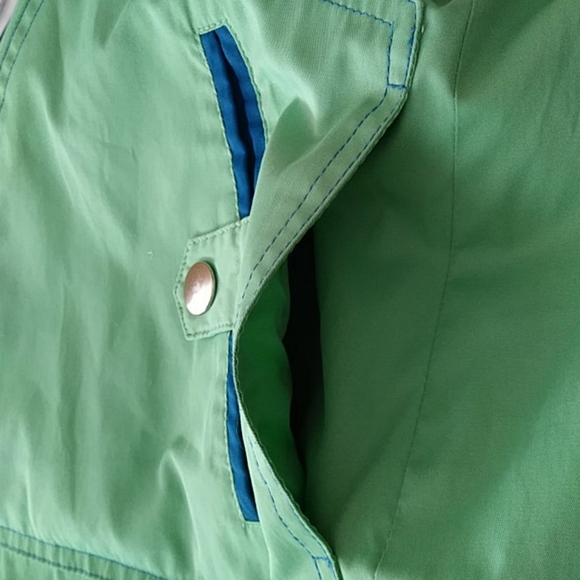 The Tog Shop Zippered Fall Lined Lightweight Coat M Green Blue Accent - Picture 13 of 16